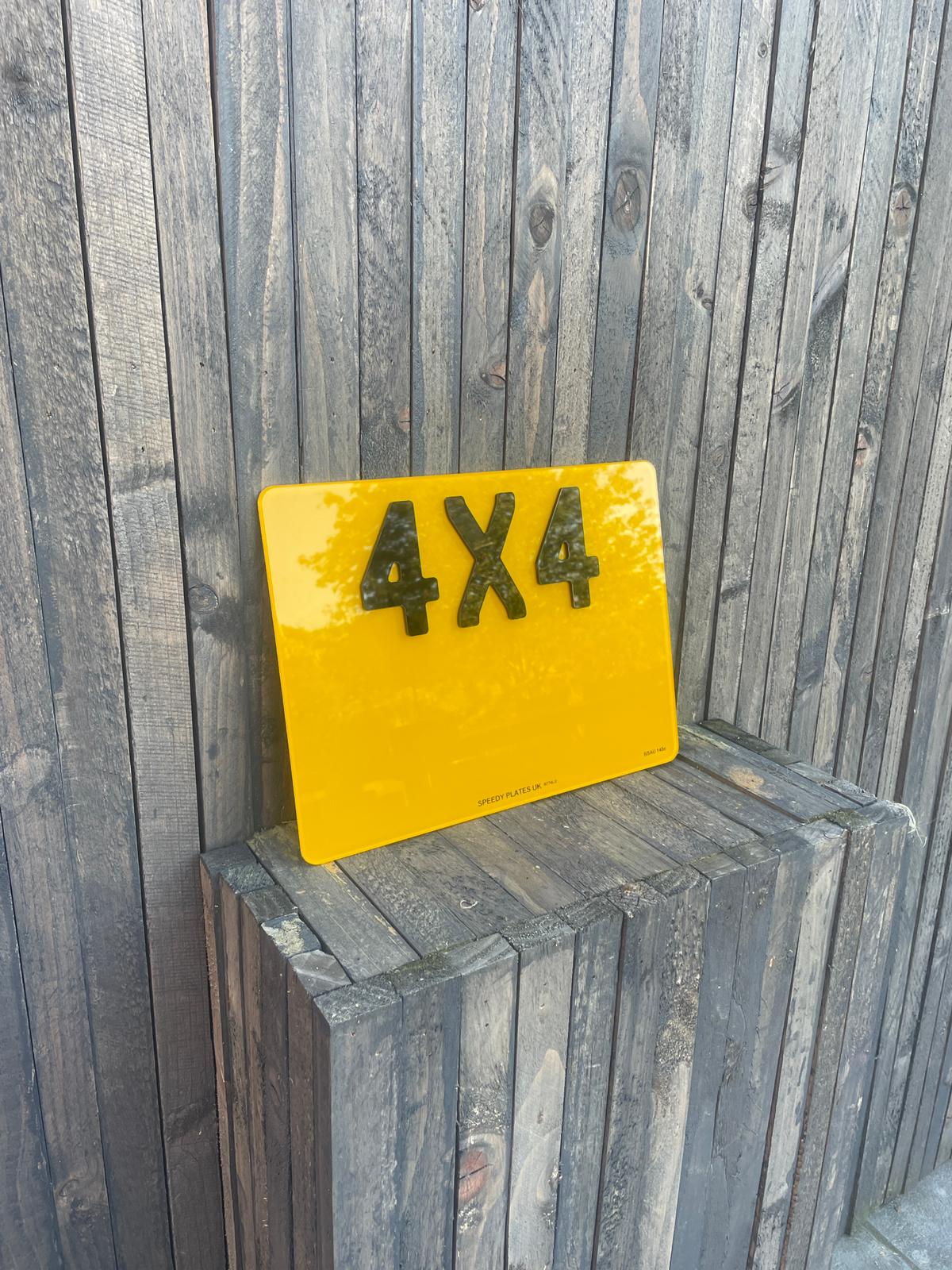 4X4 SQUARE PLATES & TAXI